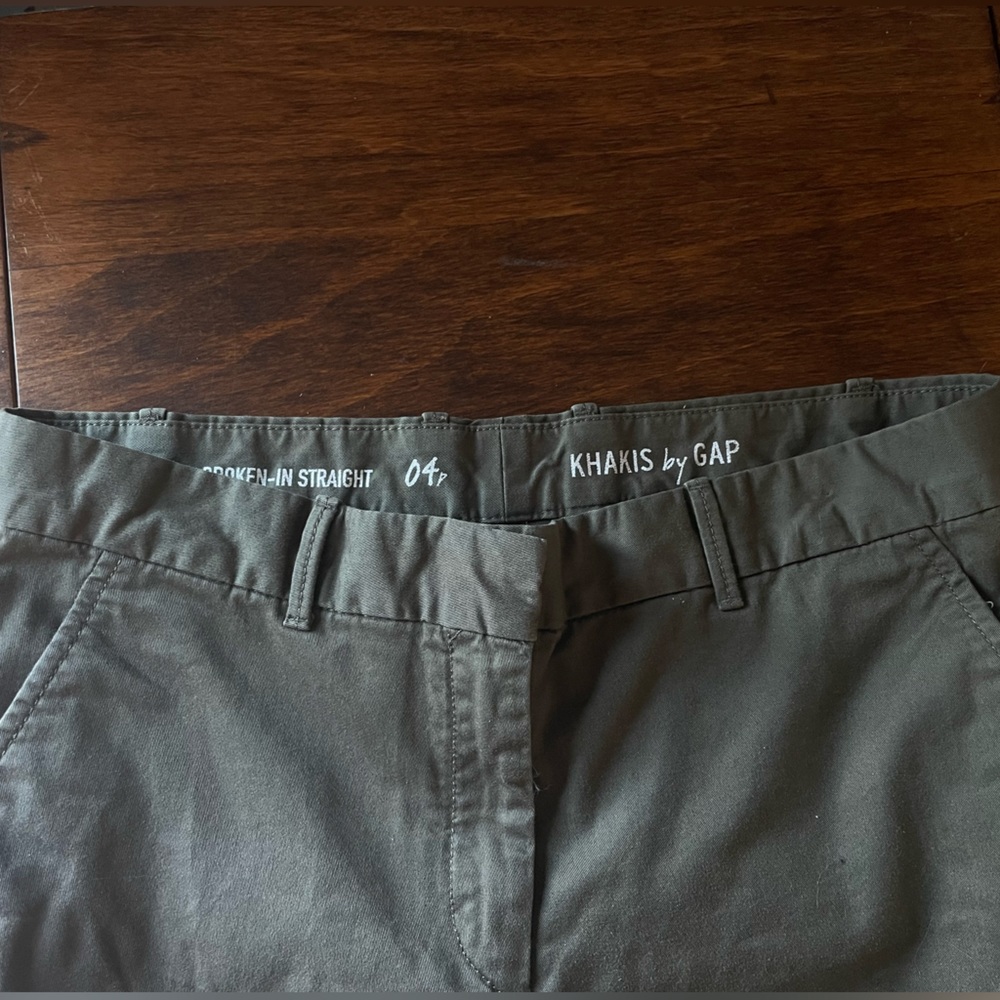Mid ride khakis by Gap